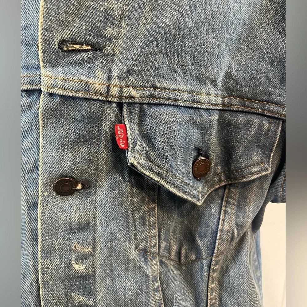 Vintage 70s/80s Levi’s Trucker Jacket, Type 3, Size 36; 70505 0217; Made in USA